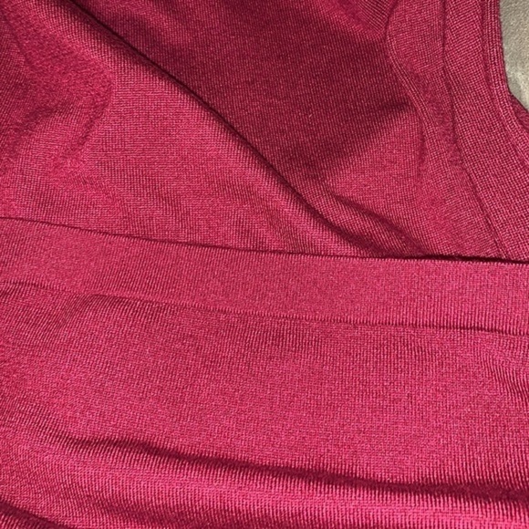 SWEATER DRESS BY ALLISON BRITTANY LONG SLEEVE WINE SIZE LARGE - Picture 5 of 6